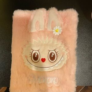 Cute Pink Furry Notebook Cover